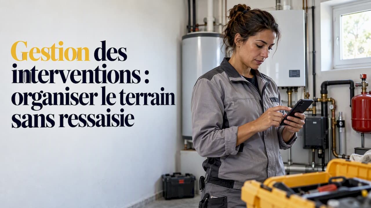 Gestion des interventions : organiser le terrain sans ressaisie
